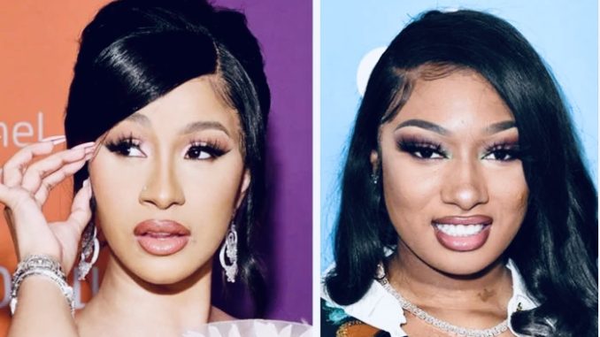 Cardi B reacts to allegations that she will co-star with Megan Thee Stallion in the remake of 'B.A.P.S'