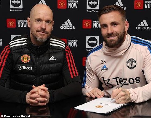 Luke Shaw signs a new four-year contract extension with Manchester United as a reward for his outstanding season.