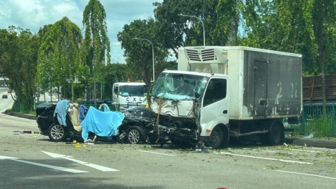 70-Year-Old Man Dies after Accident along Upper Thomson Road; Lorry Driver Arrested