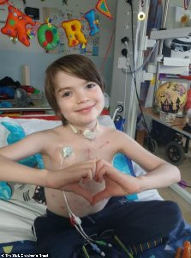 Kori Parkin-Stovell with Rare Heart Condition Passes Away at 11, After Third Heart Transplant Kori, pictured in hospital after one of his transplants, was in and out of hospital all his life and had numerous operations
