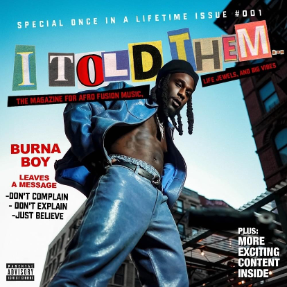 Burna Boy – I Told Them (Full Album) Tracklist Download MP3