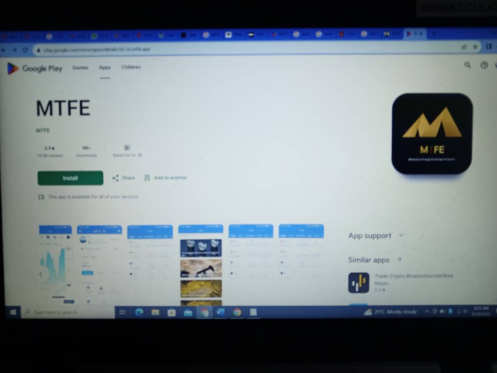 MTFE Ponzi scheme app is still accessible on Google Play Store
